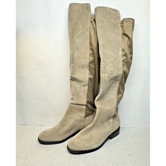 Lucky‎ Brand Calypso Dune Suede Tall Stretch OTK Boots 6.5 - Picture 1 of 4